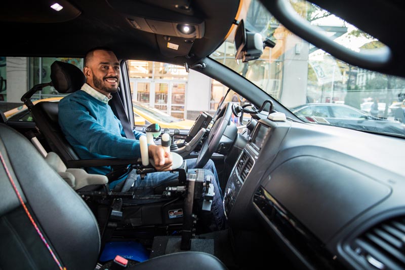 Jose in the driver's seat