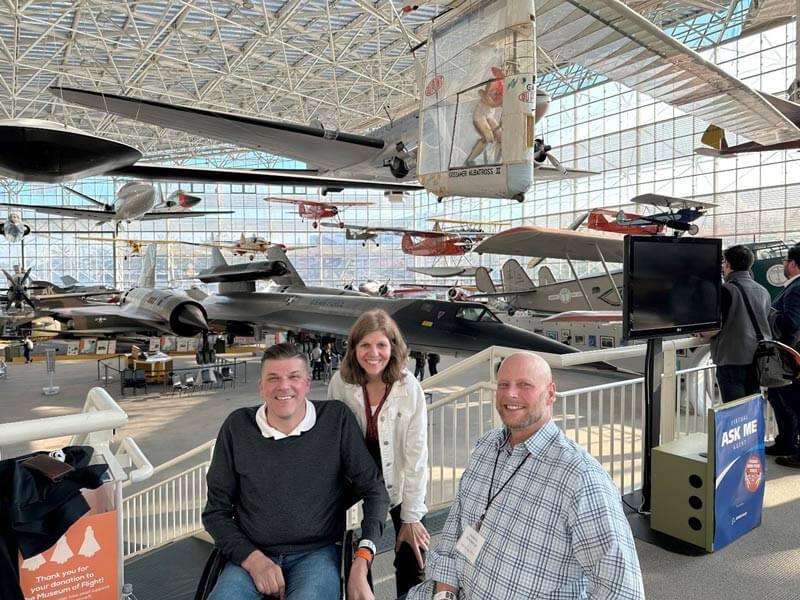 Josh, Todd, and Jessica at the Museum of Flight