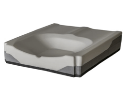 Wheelchair cushion foam base