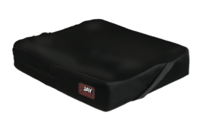 Wheelchair cushion with cover