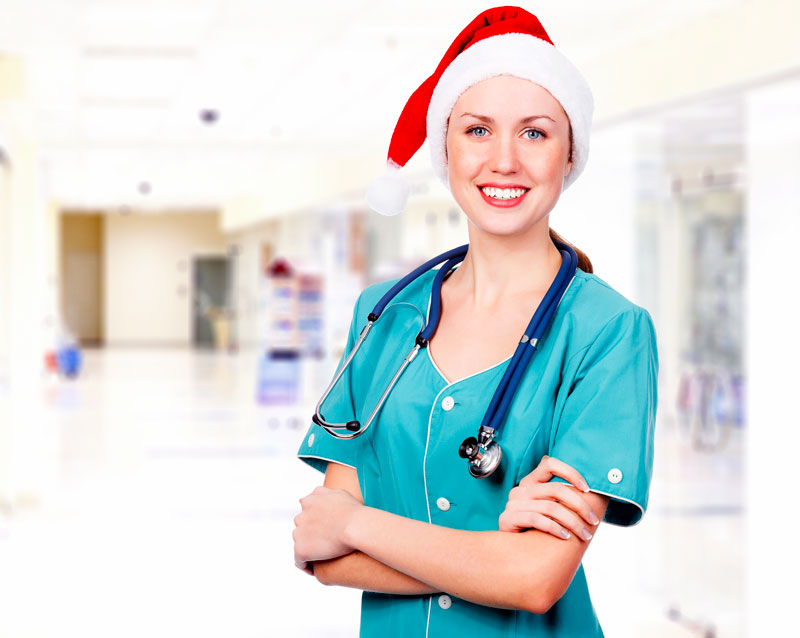 Festive nurse