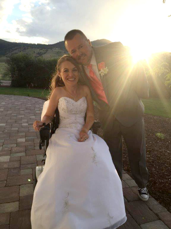 Jenny and Eric on their wedding day