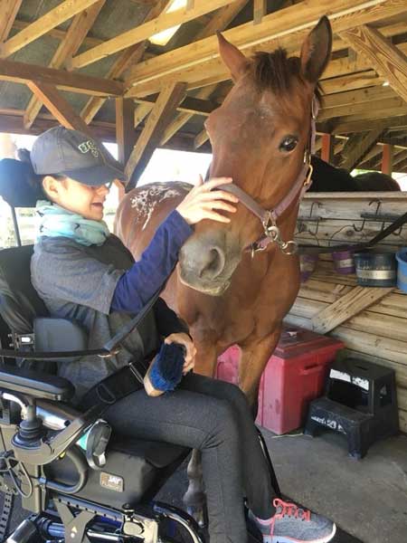 Bryanna with a horse