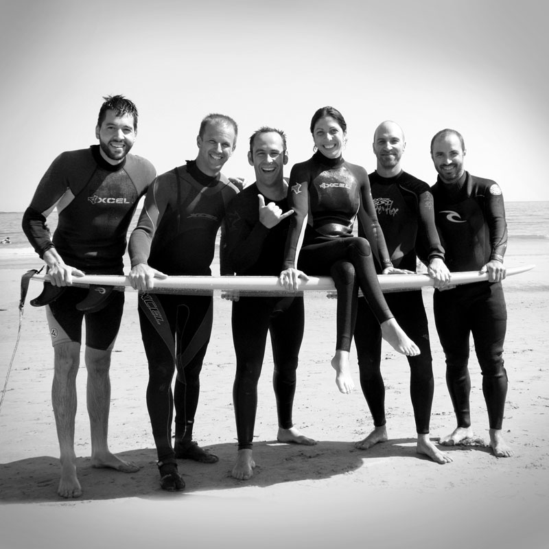 Genevieve and friends on the beach