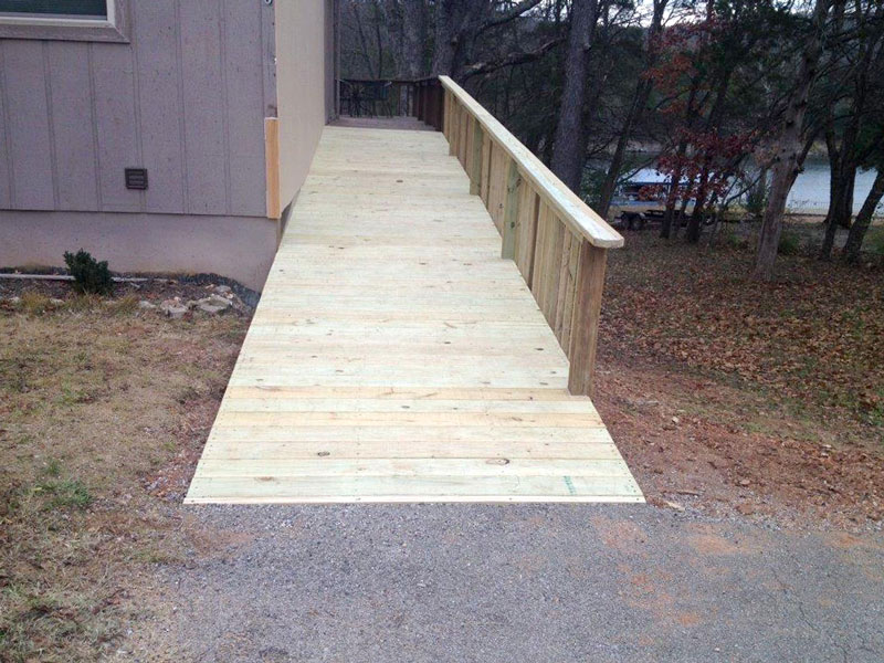 Bob's lake house wheelchair ramp